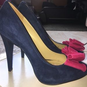 Paris Hilton Suede Pumps